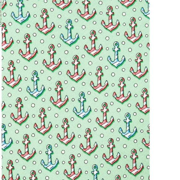 NWT Vineyard Vines Candy Cane Anchor Holiday Tie - Picture 5 of 5